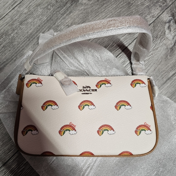 COACH Pride Bags Nolita 19 Pride With Rainbow Heart Print🌈 Authentic - Picture 2 of 15